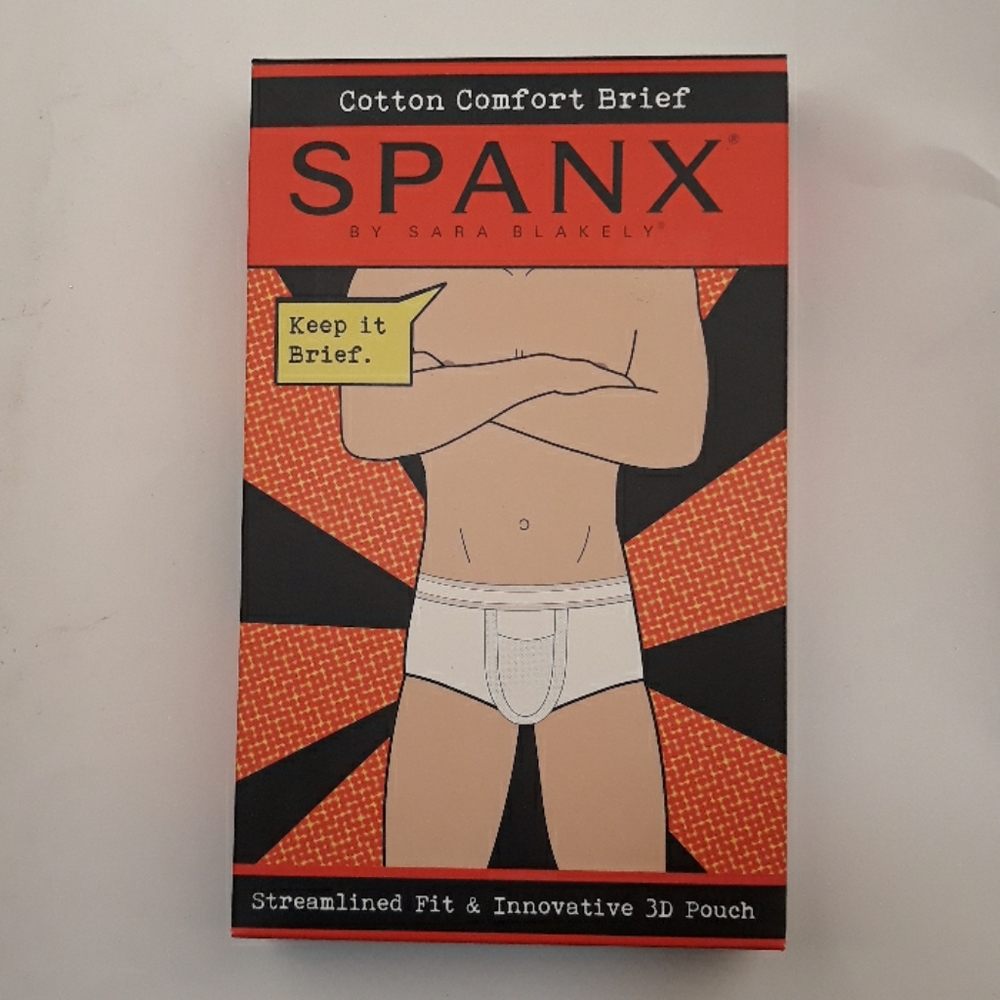 SPANX Men's Sz XXL Cotton‎ Comfort White Brief NEW
